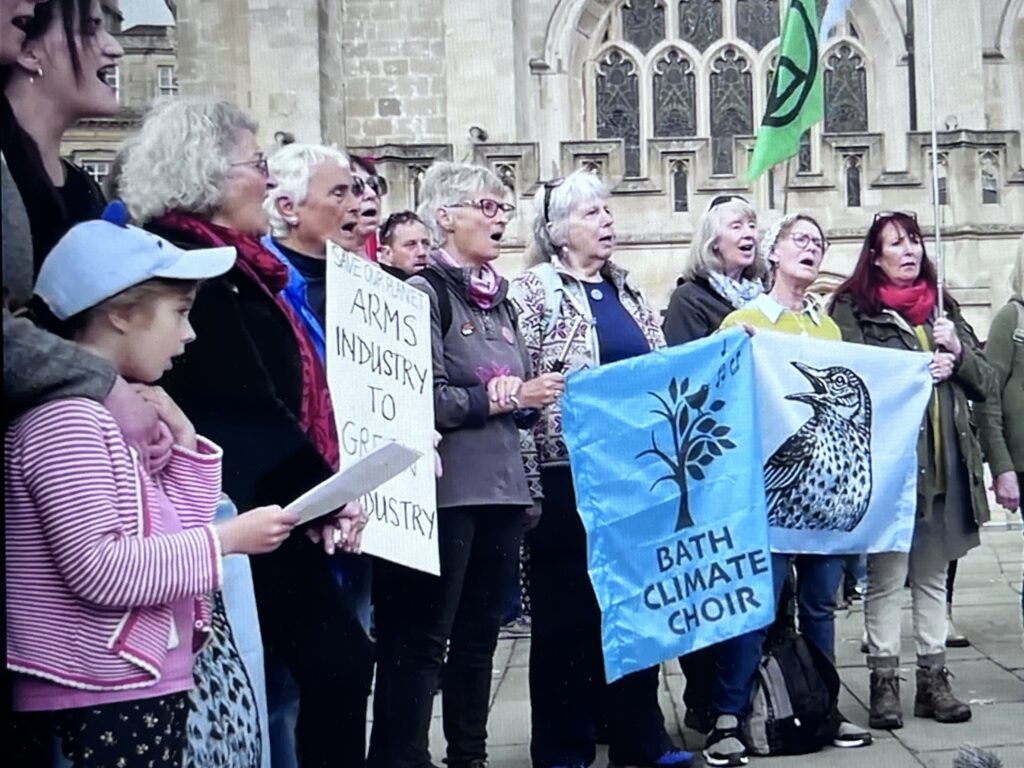 Climate Choir Movement crescendos