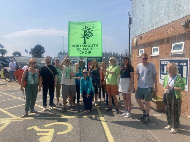 Portsmouth Climate Choir at Southsea Marina and environmental Festival ( 27th April 2025)