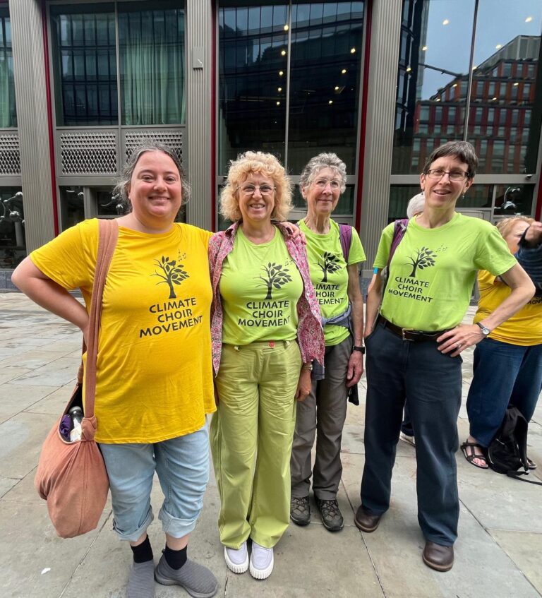 Oxford singers at the Stop Rosebank action 13 September 2026